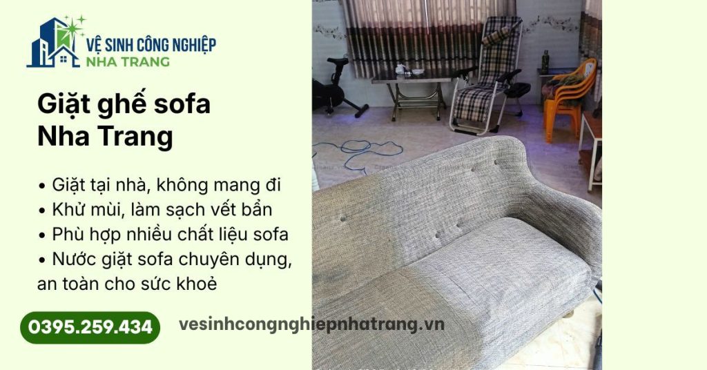 Giặt ghế sofa Nha Trang