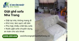 Giặt ghế sofa Nha Trang