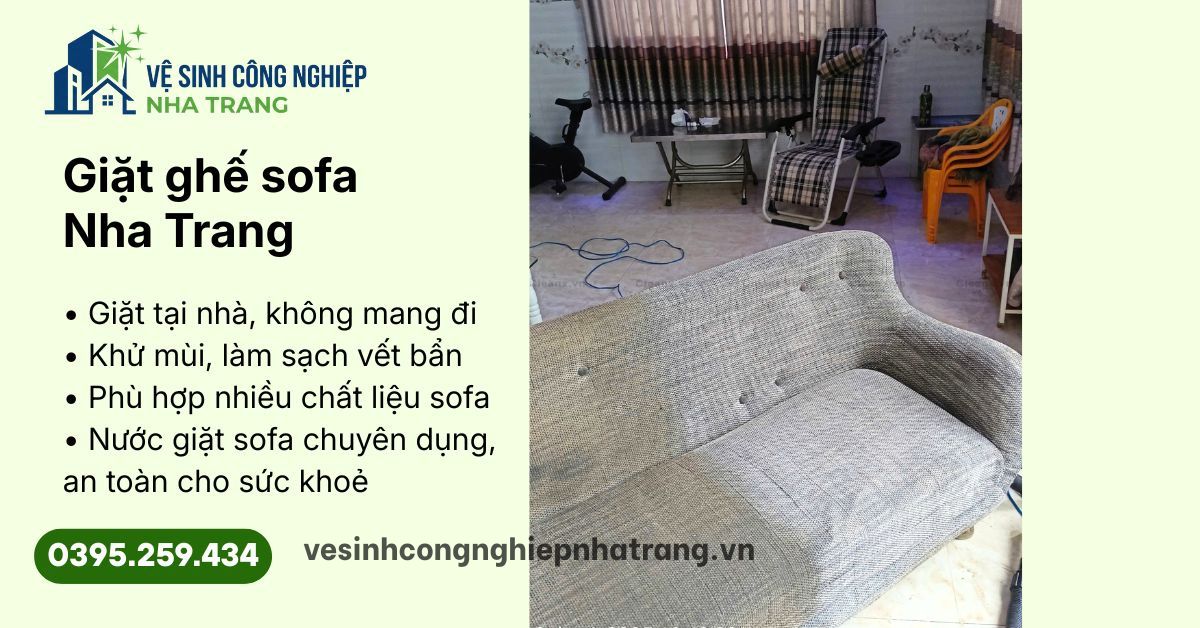 Giặt ghế sofa Nha Trang