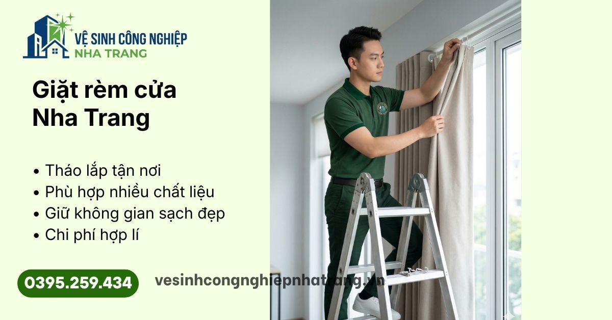 Giặt rèm cửa Nha Trang