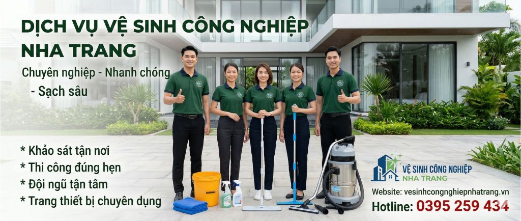 Vệ sinh công nghiệp Nha Trang uy tín
