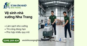 Vệ sinh nhà xưởng Nha Trang