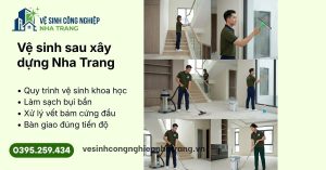 Vệ sinh sau xây dựng Nha Trang