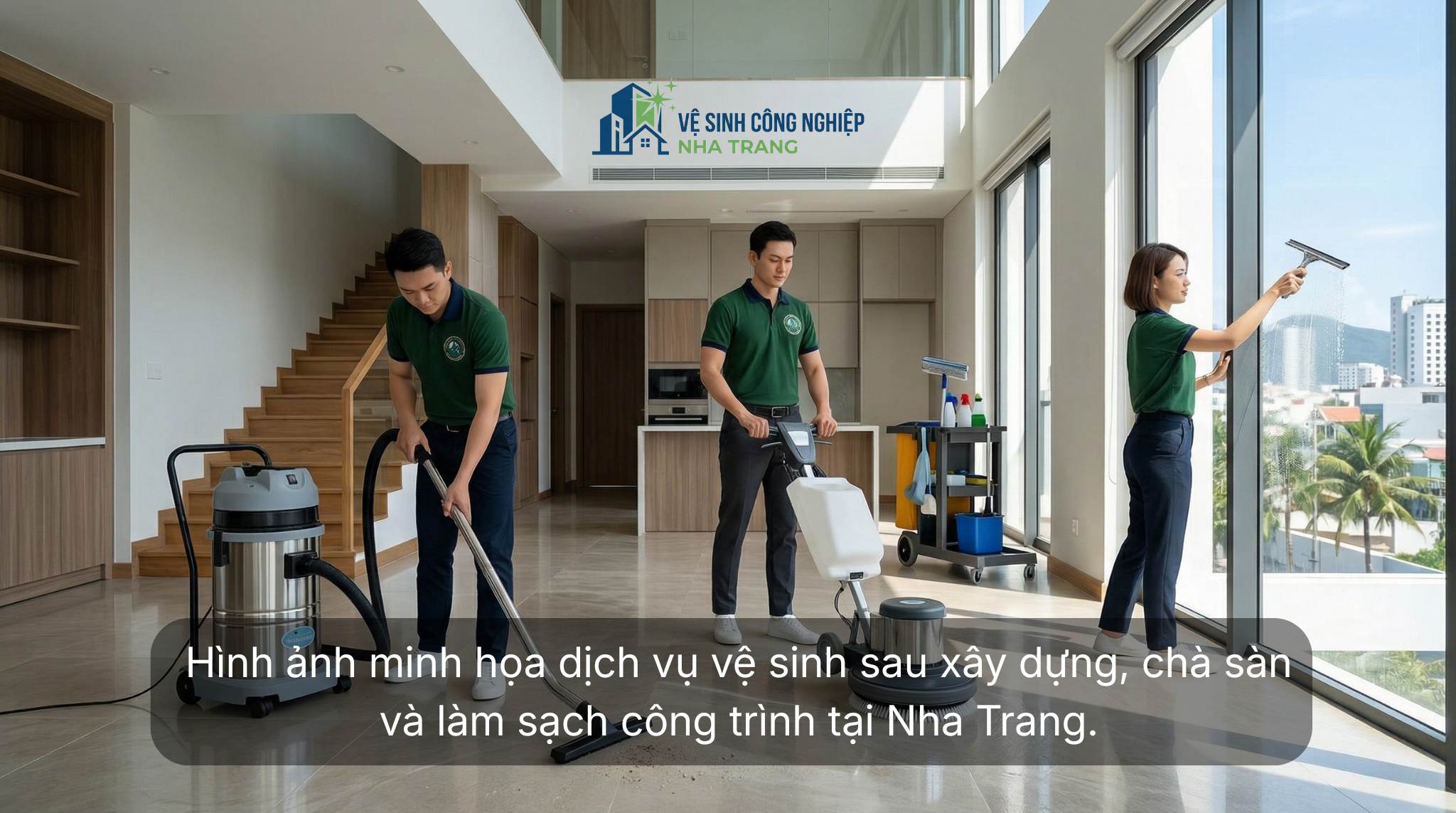 Giá vệ sinh sau xây dựng Nha Trang